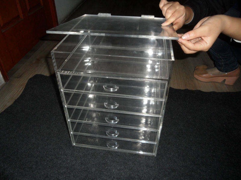 acrylic drawer organizer case
