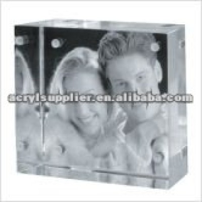 acrylic cube photo frame