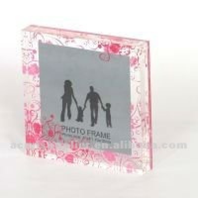 transparent clear Acrylic digital frame 8x10 Single Vertical