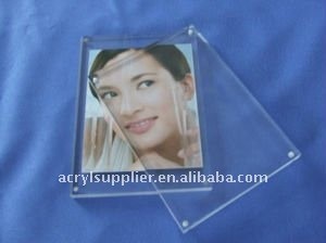 wall mounted acrylic magnetic cube photo frames