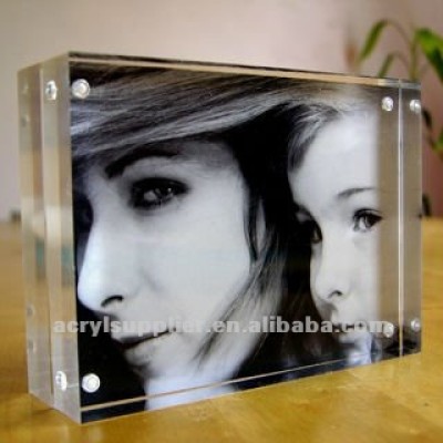 square acrylic picture frame for family