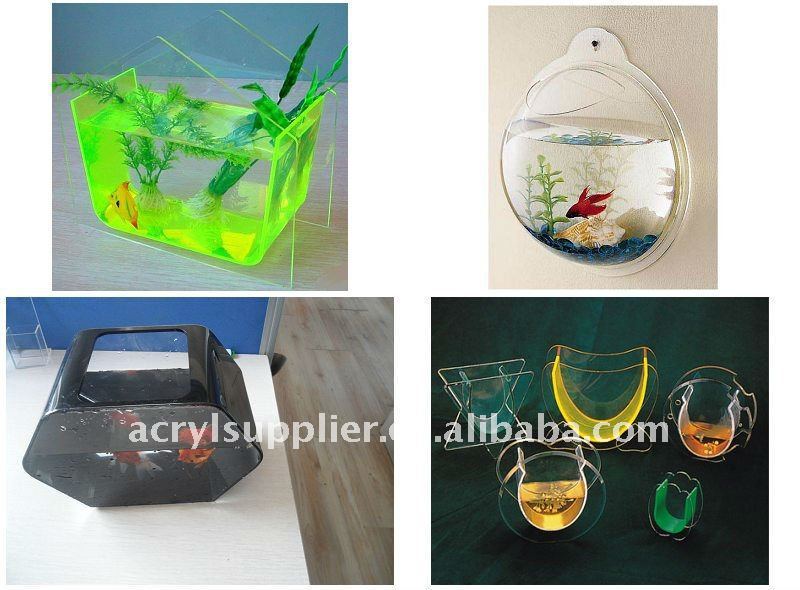 transparent round acrylic fish tank aquarium for home
