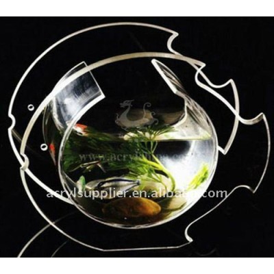 Modern Design hanging transparent acrylic fish bowl for home