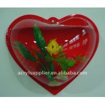 hot sale mini Hanging acrylic fish jar in elegant style