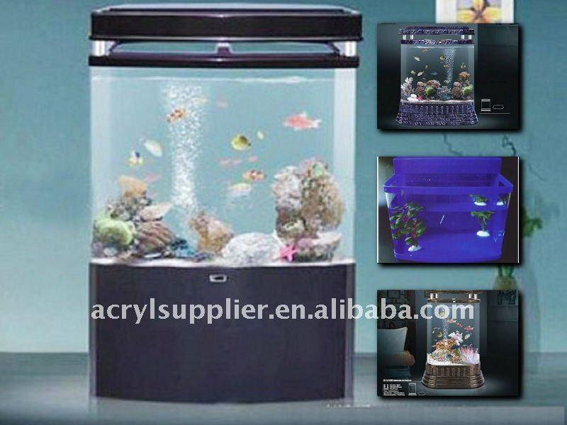 acrylic fish tank in home and garden of arowana fish