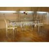 gray acrylic dining table and chairs for home & hotel