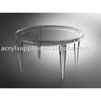 2012 clear acrylic round table