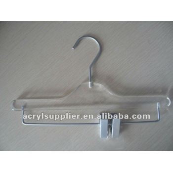 Acrylic clothes racks men' s clips hangers