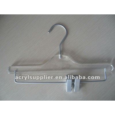Acrylic clothes racks men' s clips hangers