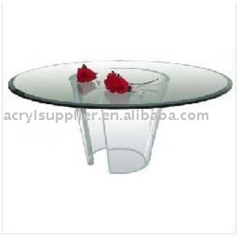acrylic round coffee table