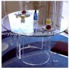 2012 warm acrylic round coffee table