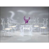 acrylic dining set
