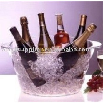 Shatterproof Clear Acrylic Plastic Oval Ice (Party) Tubs