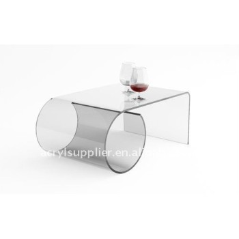 Clear acrylic or perspex coffee table of furniture