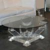 clear acrylic coffee tables or acrylic consoles