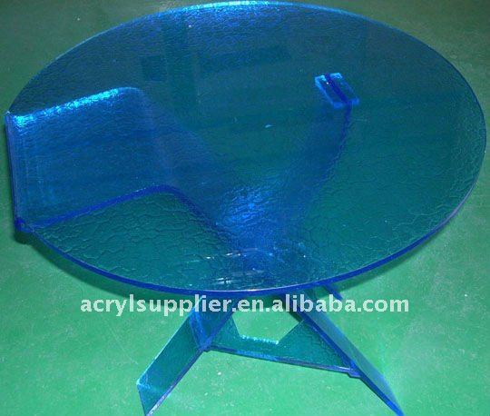 J&M Furniture Clear Acrylic Round Dining Table