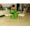 restaurant dining acrylic console desk with chairs