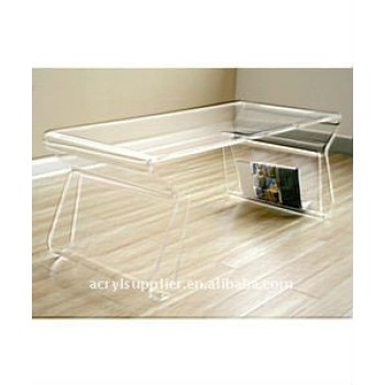 transparent acrylic coffee table for home or hotel