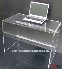 Acrylic computer desk