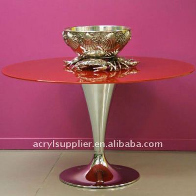 new style red clear acrylic dining room table