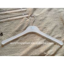 Frosted clear acrylic coat hangers