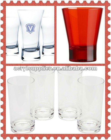 Red acrylic cup for home&office
