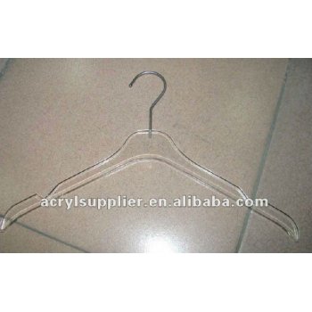 hot selling acrylic clothes hanger with stainless steel swivelhook