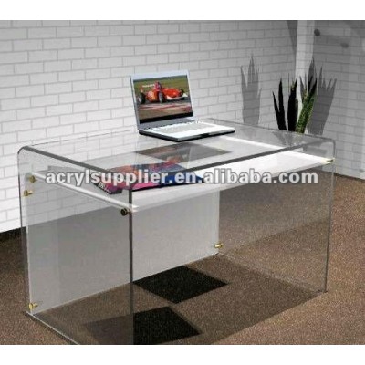 transparent acrylic office/computer table