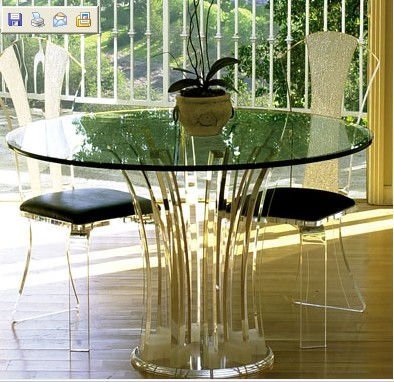 2012 acrylic coffee desks