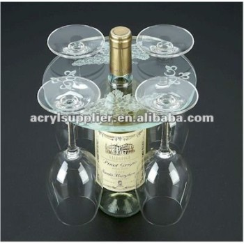 Oval Acrylic Wine Glass Holder