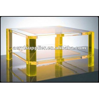 2012 new design fluorescence acryliccube end table