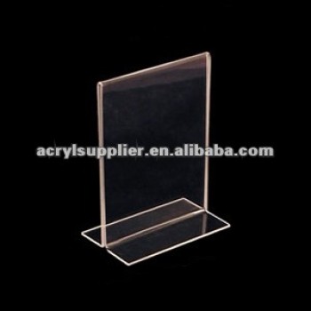 acrylic stand up sign holder