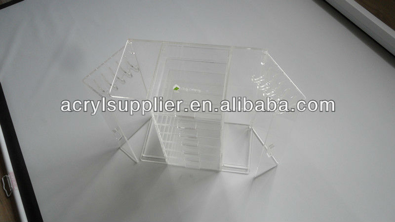 acrylic clear drawer cosmetic organizer