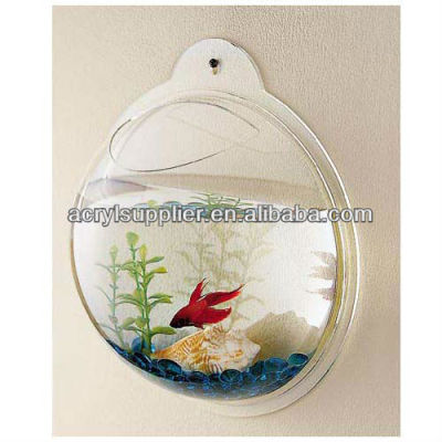 Fashion clear acrylic angled stand small fish tank