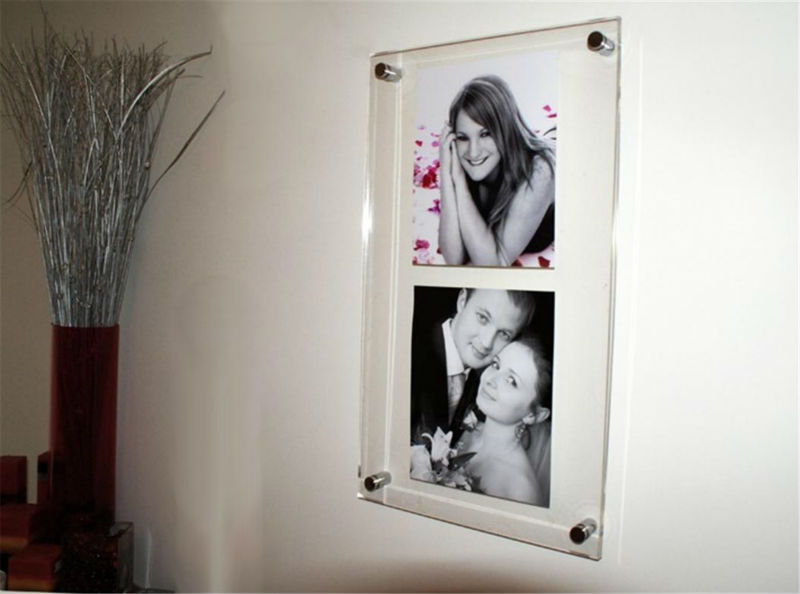 acrylic transparent photo frame for home Furnishings