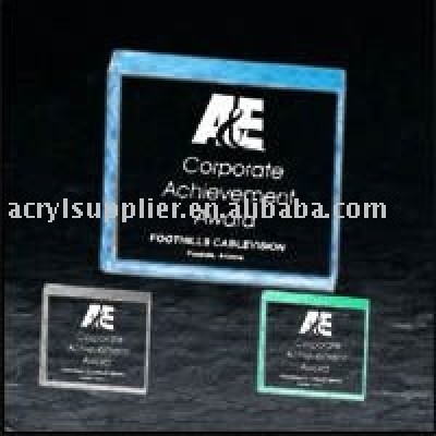 Lucite Square Paperweight Acrylic Award