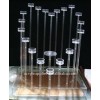 Birth day heart shaped acrylic candlestick