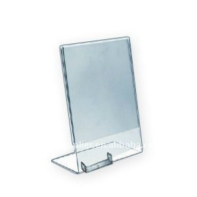 clear acrylic table menu display holder