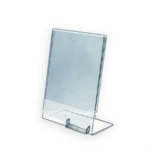 clear acrylic table menu display holder