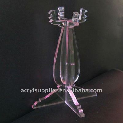 clear acrylic crystal high candlesticks