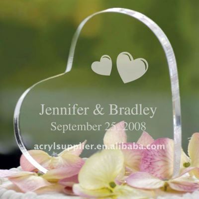Hot sale 2012 Clear acrylic blocks heart crafts or Plastic gifts