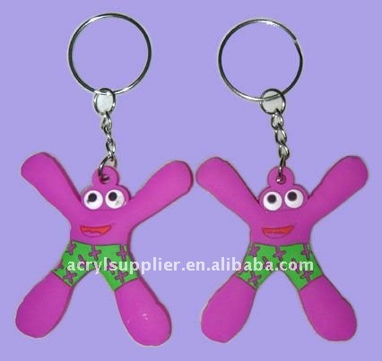 custom transparent Acrylic craft keychains for Couple souvenirs