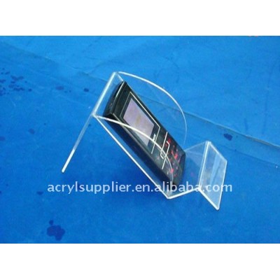 crystal clear acrylic cell phone display stand
