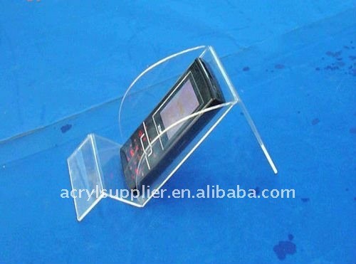 crystal clear acrylic cell phone display stand