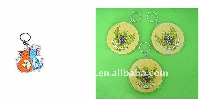 custom transparent Acrylic keychain for Couple souvenirs