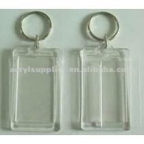 custom transparent acrylic blank keyrings