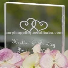 clear acrylic wedding gifts products for couple