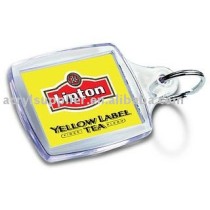 acrylic keyring with printed insert