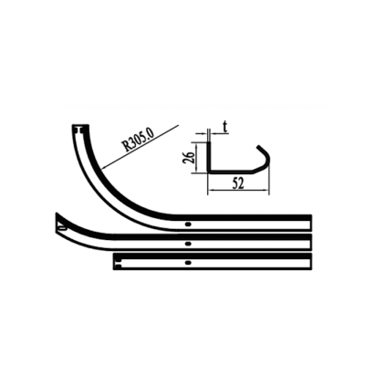 Horizontal Door Track and Vertical Door Track