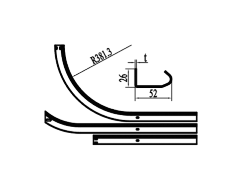 Horizontal Door Track and Vertical Door Track